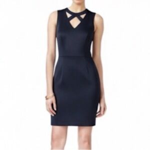 Guess Navy/‎ Black Cut out Bodycon NWT party dress Sz 4 glam cocktail formal